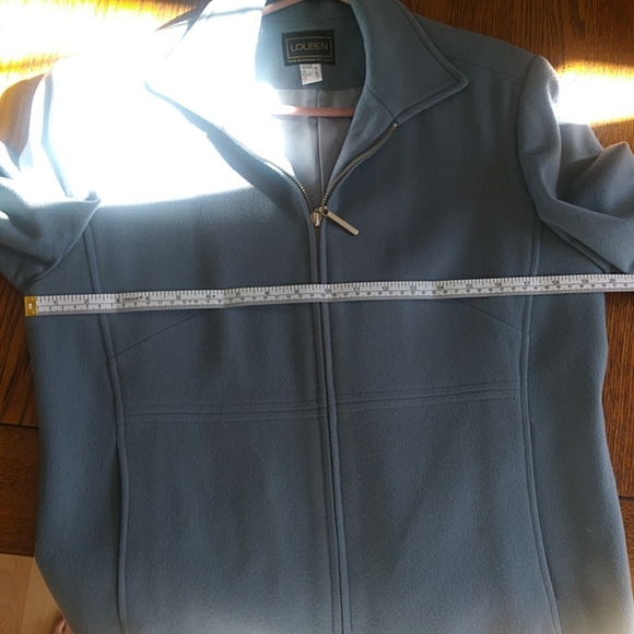 Louben Wool Cashmere Blazer in Steel Blue - Picture 7 of 8